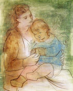 Pablo Picasso : Mother And Child II